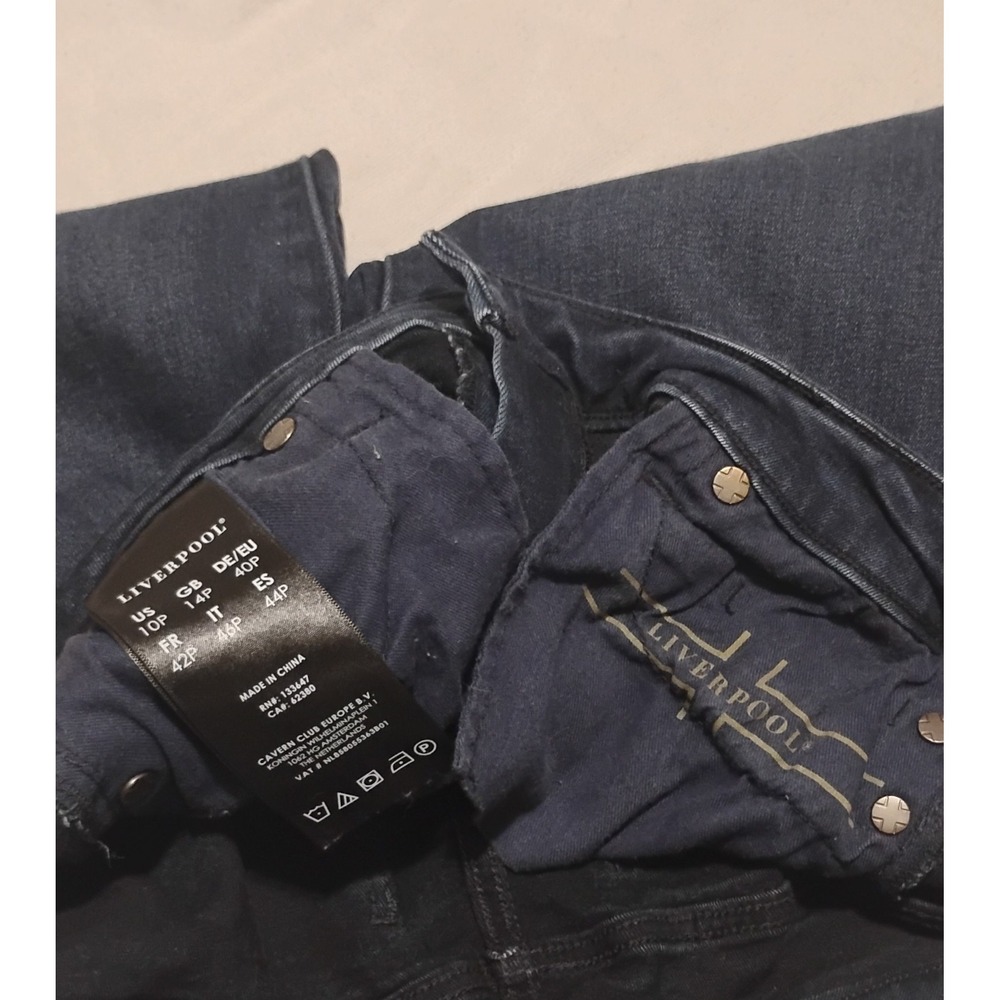 Liverpool Los Angeles Abby Ankle Skinny Jeans Petite 10/30P Stone Wash Stretch - Picture 3 of 9